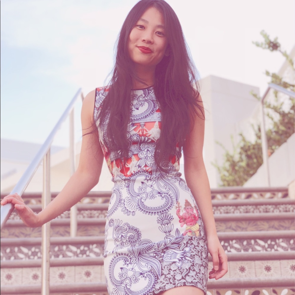 {clover canyon} henna print dress